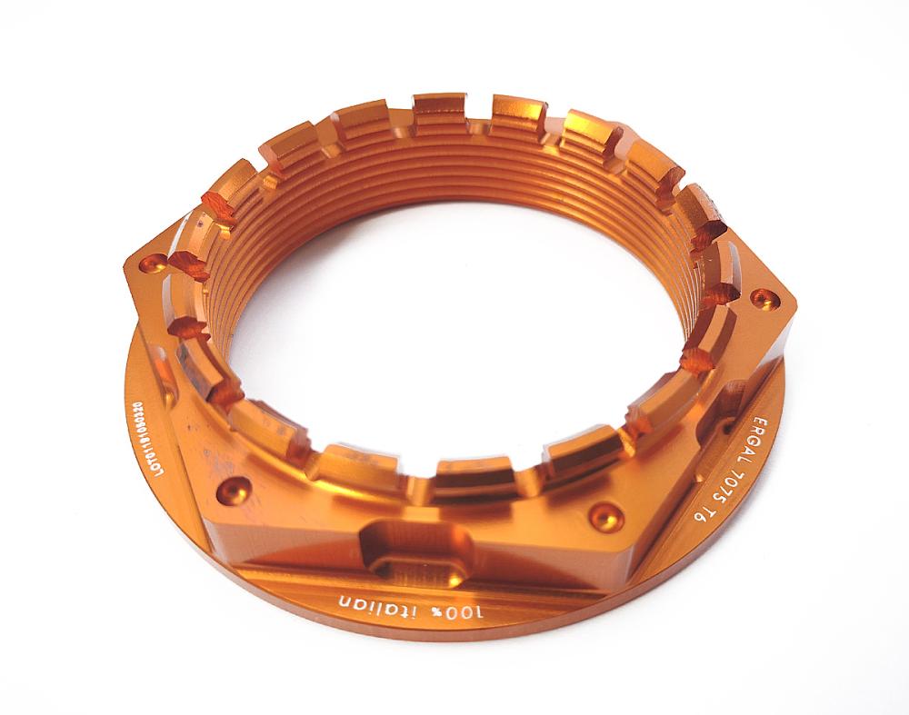 Hinterachsmutter aus Duraluminium für KTM 1290 - EVOTECH S.R.L - Orange - Rechts